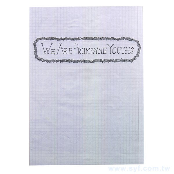 25K塗鴉膠裝筆記本-300磅銅版週計畫記事本