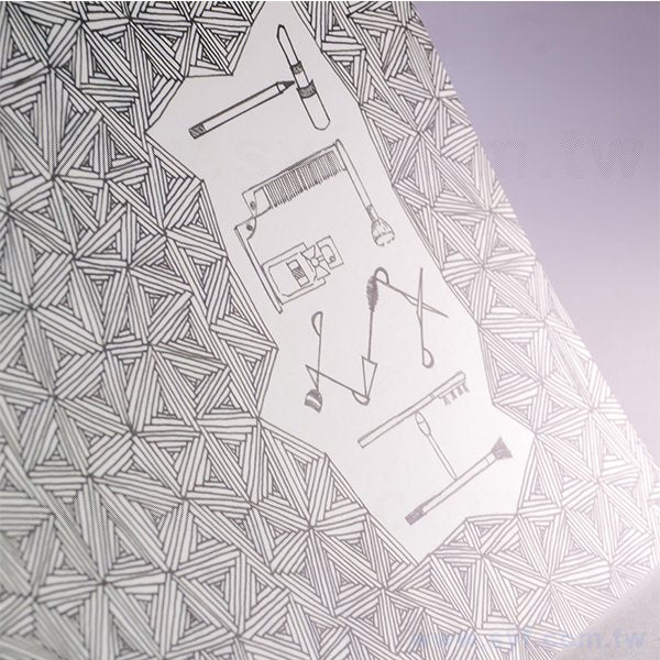 25K塗鴉膠裝筆記本-300磅銅版週計畫記事本