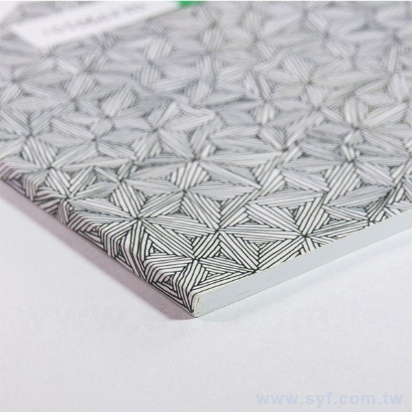 25K塗鴉膠裝筆記本-300磅銅版週計畫記事本