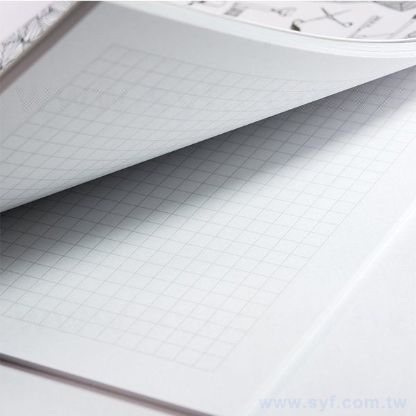 25K塗鴉膠裝筆記本-300磅銅版週計畫記事本