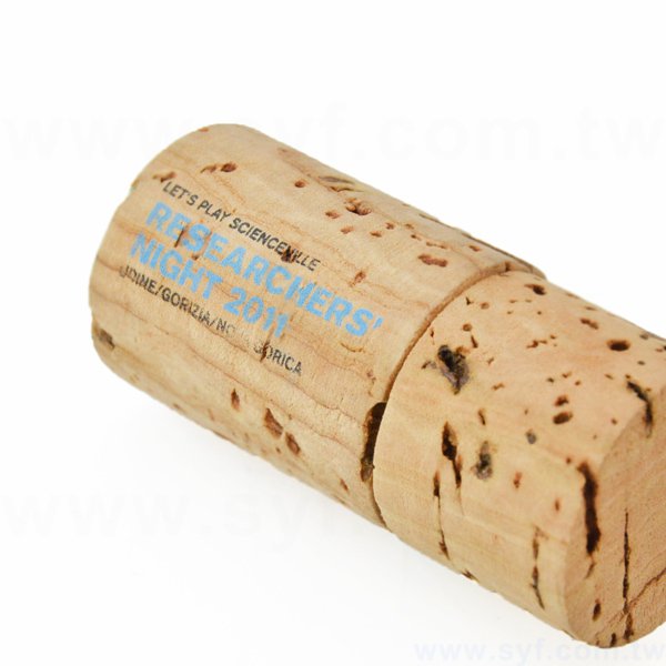 環保隨身碟-原木禮贈品USB-軟木塞造型隨身碟-客製隨身碟容量-採購訂製印刷推薦禮品