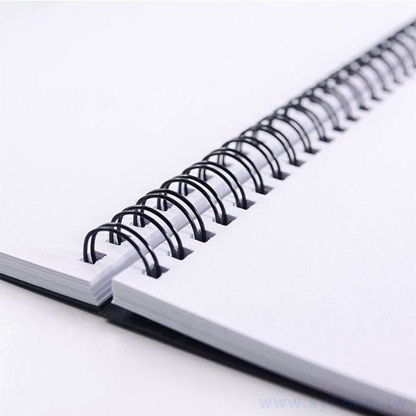 黑卡燙銀環裝筆記本