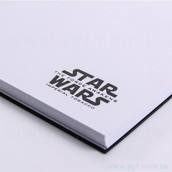 黑卡燙銀環裝筆記本