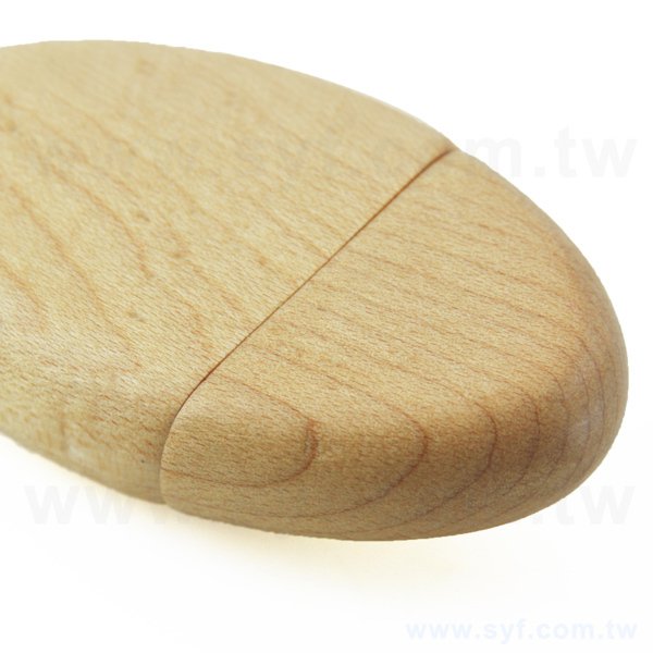 環保隨身碟-原木禮贈品USB-木製橢圓型隨身碟-客製隨身碟容量-採購訂製印刷推薦禮品