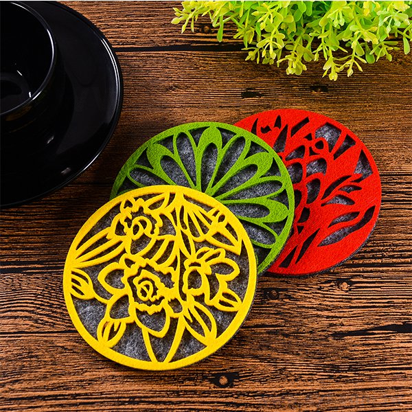 羊毛氈吸水杯墊