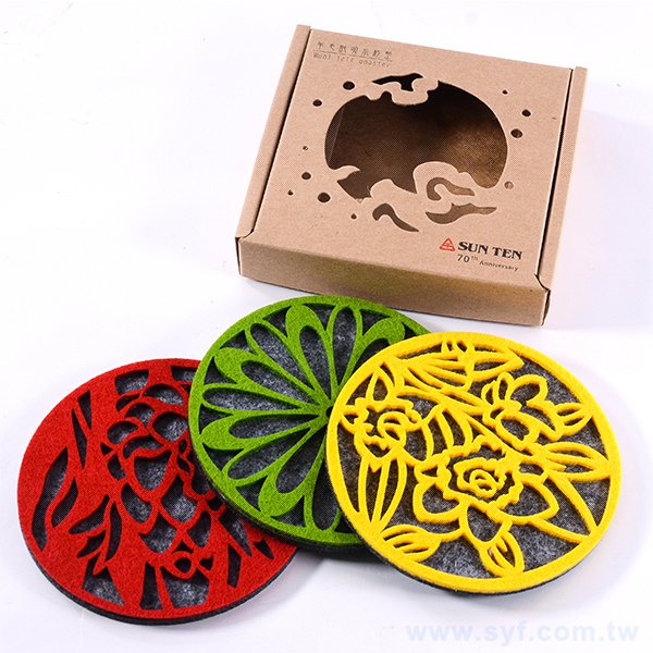 羊毛氈吸水杯墊