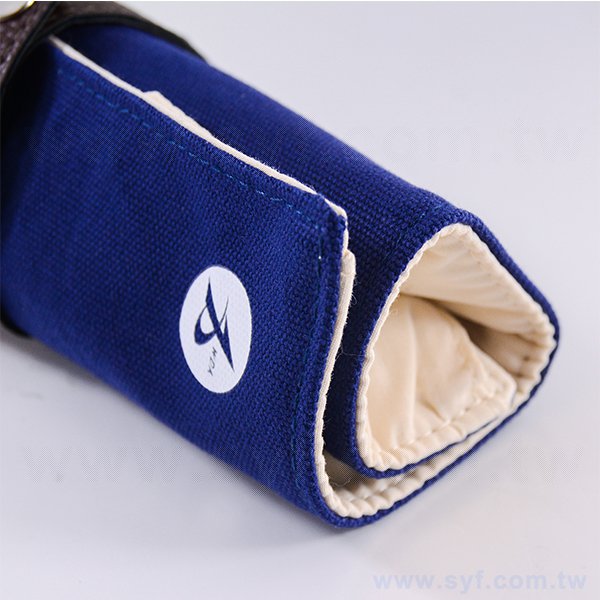 經典帆布筆袋-卷軸式筆袋加釦