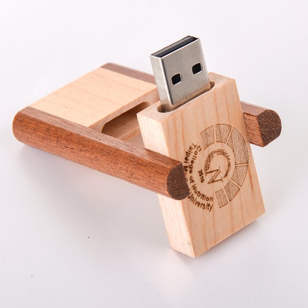 環保隨身碟-原木禮贈品USB-木製翻轉隨身碟-客製隨身碟容量-採購訂製印刷推薦禮品