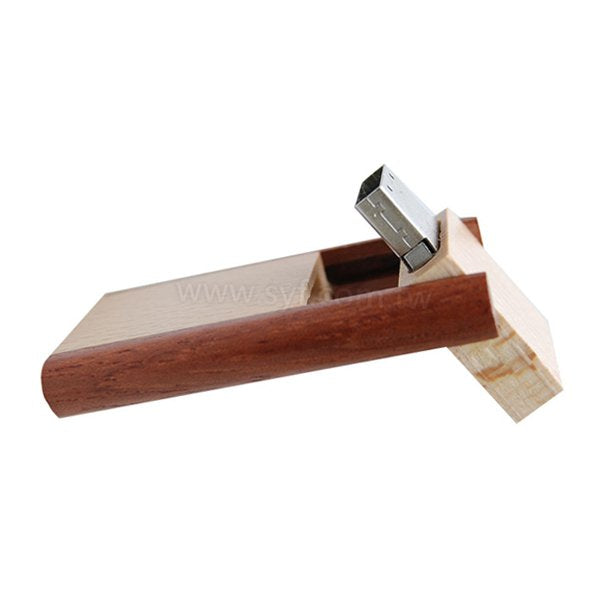 環保隨身碟-原木禮贈品USB-木製翻轉隨身碟-客製隨身碟容量-採購訂製印刷推薦禮品