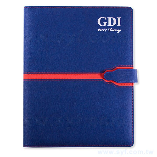 25K商務活頁日誌-燙銀磁扣-客製LOGO