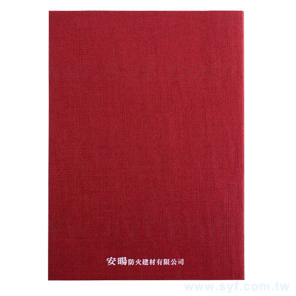 16K酒紅麻布質感筆記本