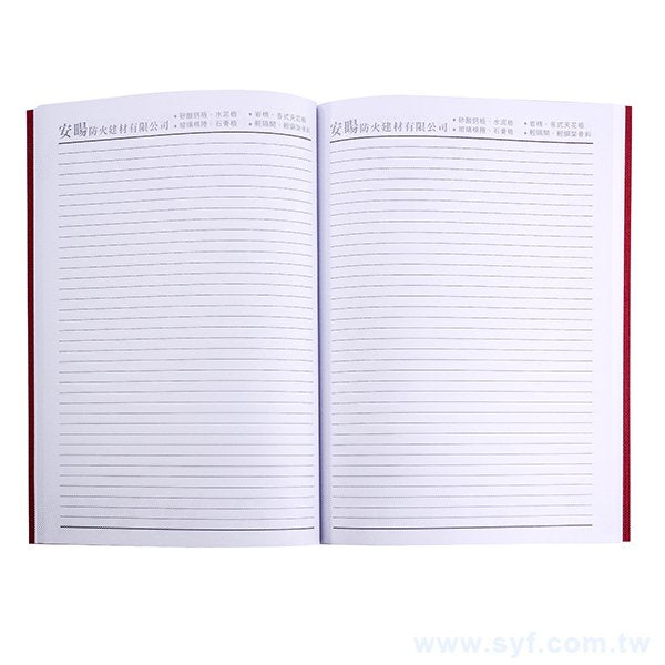 16K酒紅麻布質感筆記本