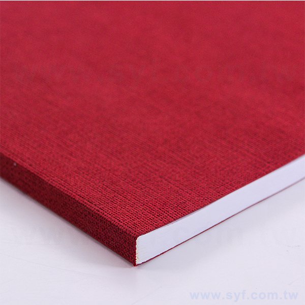 16K酒紅麻布質感筆記本