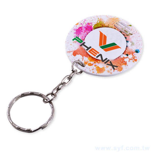 圓形塑膠鑰匙圈隨身碟
