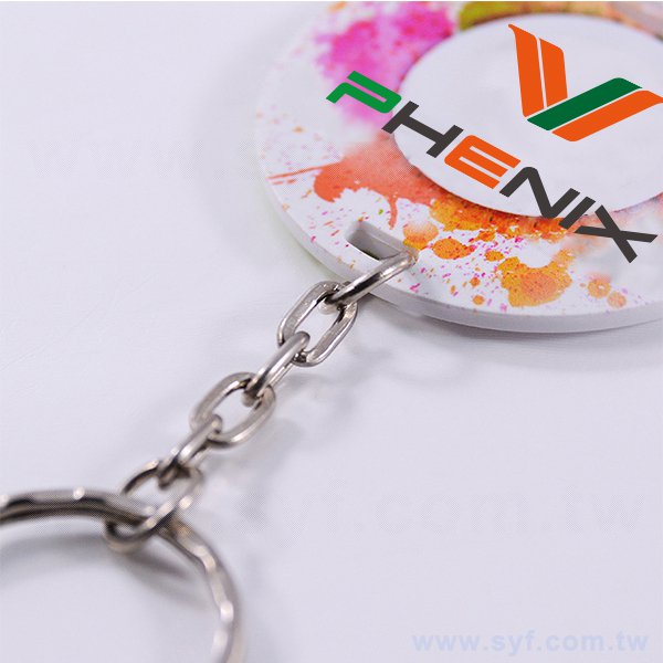 圓形塑膠鑰匙圈隨身碟