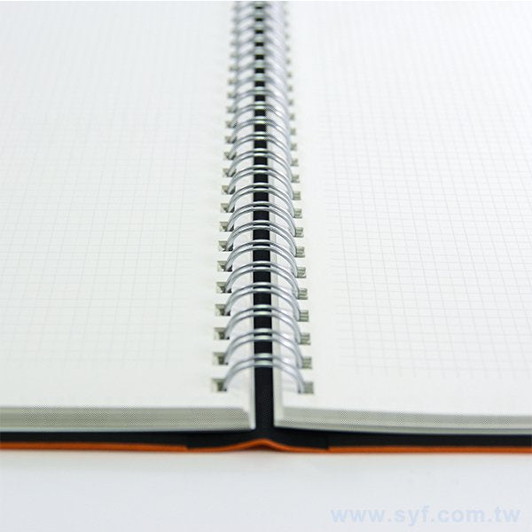 活力橘環裝筆記本