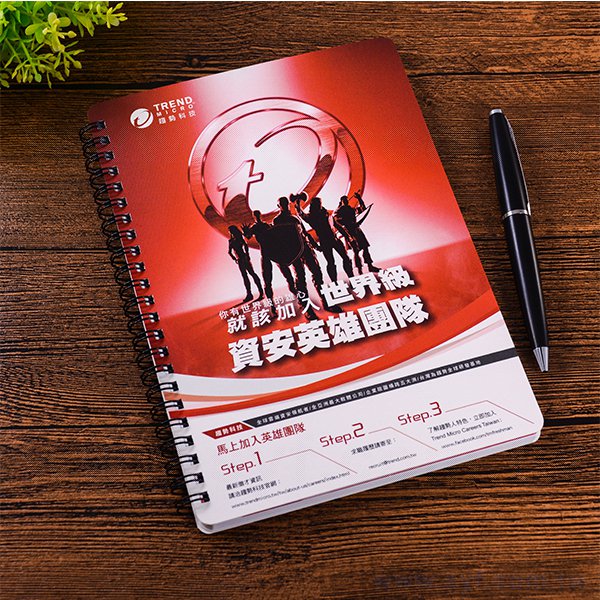 單面彩色印刷環裝筆記本