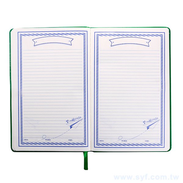 A5皮革烙凹精裝工商日誌