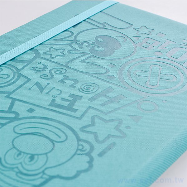 A5皮革烙凹精裝工商日誌