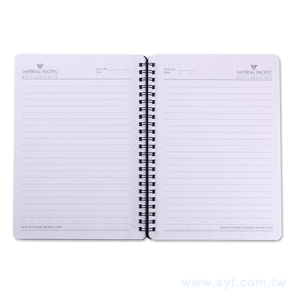 黑卡燙銀環裝筆記本