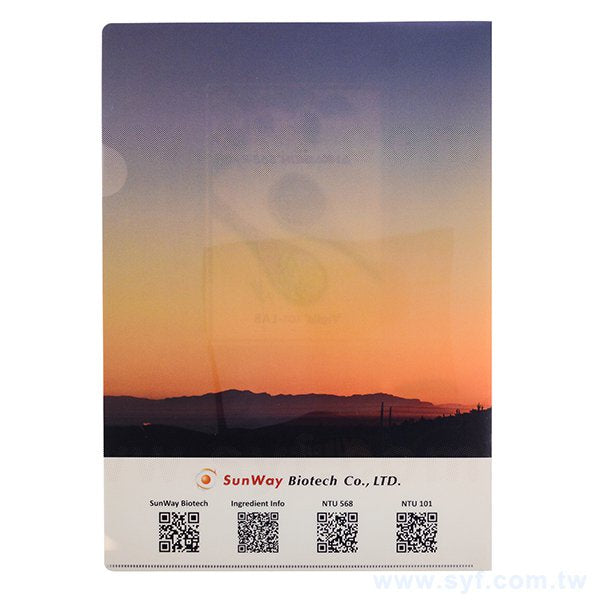 A4單層全白墨L夾