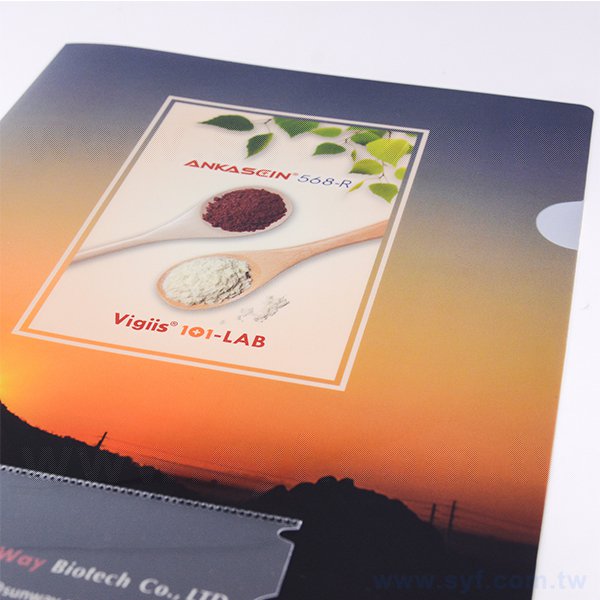 A4單層全白墨L夾