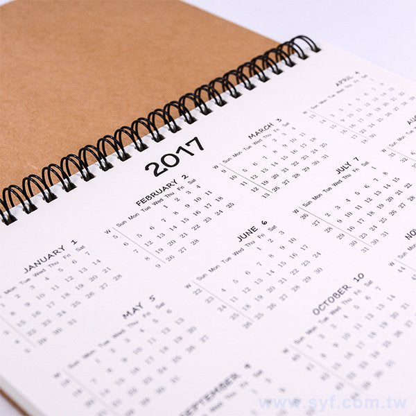 牛皮對裱燙紅精裝環裝筆記本