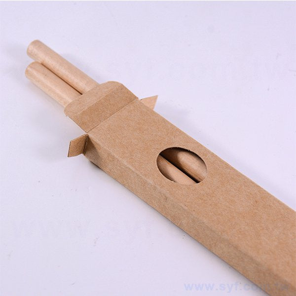 牛皮材質開圓窗禮品筆盒