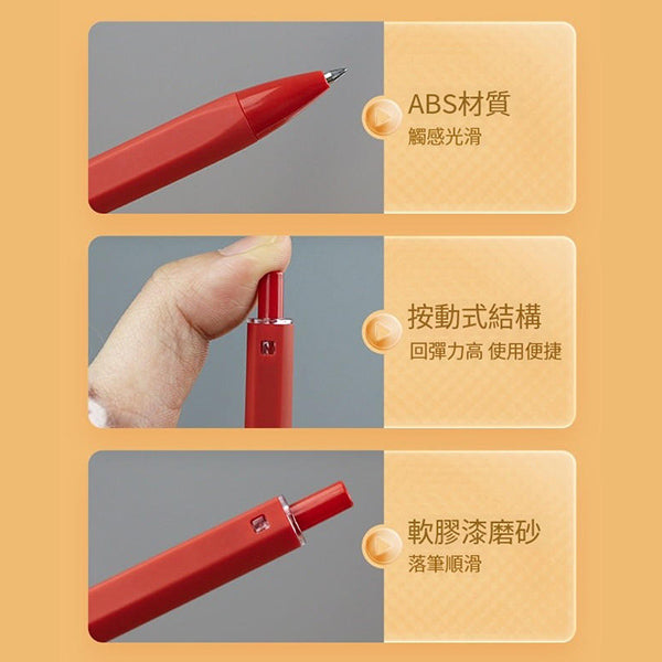 方桿ABS噴膠筆桿原子筆-按壓式廣告筆
