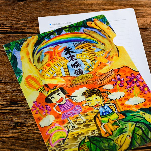 A5單層L夾-無/半/全白墨PP材質彩色印刷-180/210UML夾印刷