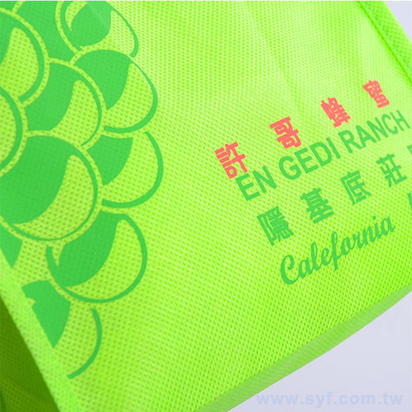 不織布手提袋-雙面單色網版印刷