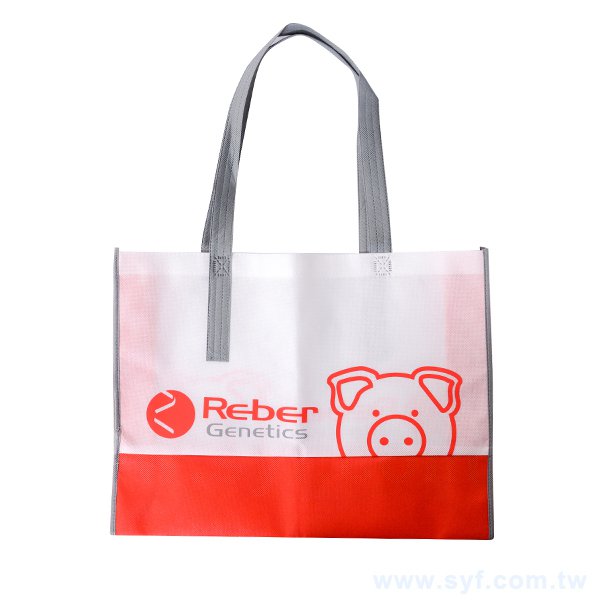 不織布手提袋-雙面雙色網版印刷
