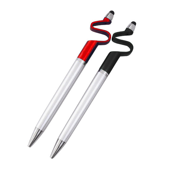 追劇神器觸控筆-兩用觸控廣告原子筆-手機架觸控筆