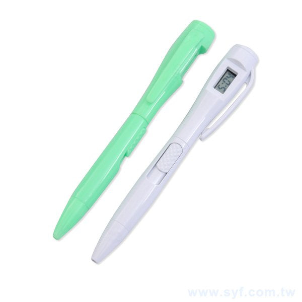 多功能廣告筆-電子鐘原子筆