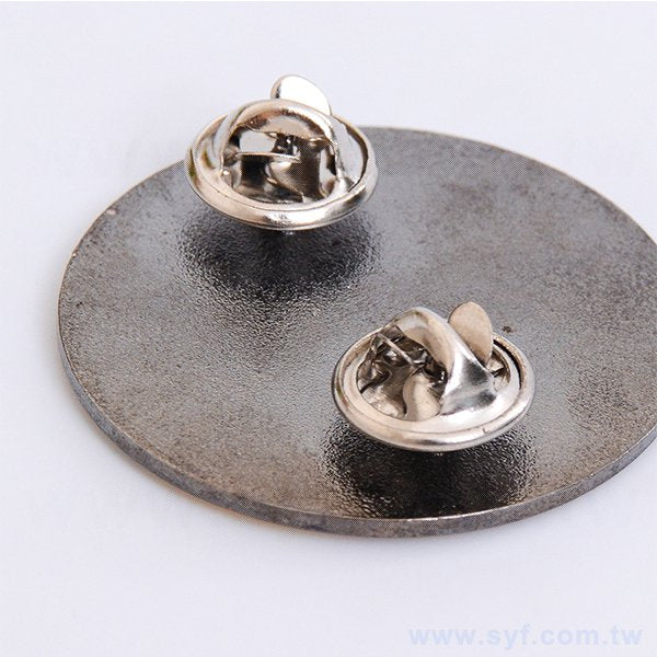 圓形金屬胸章別針