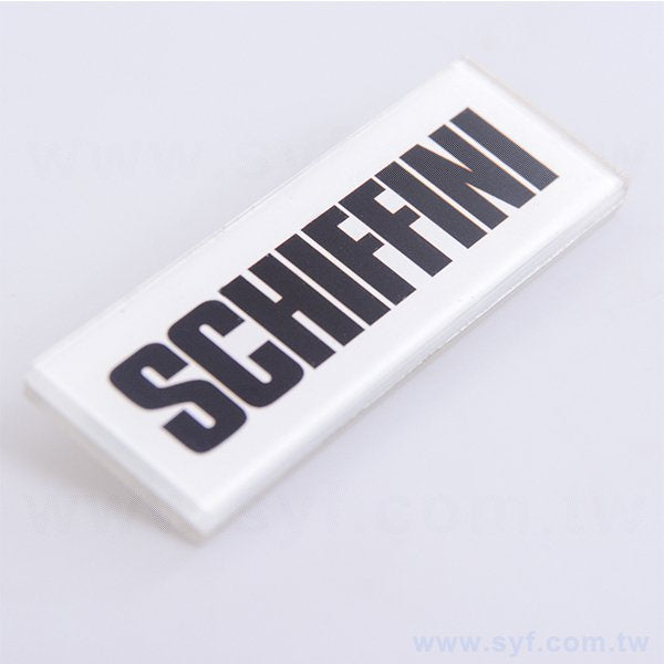 長方形別針-壓克力雙層版