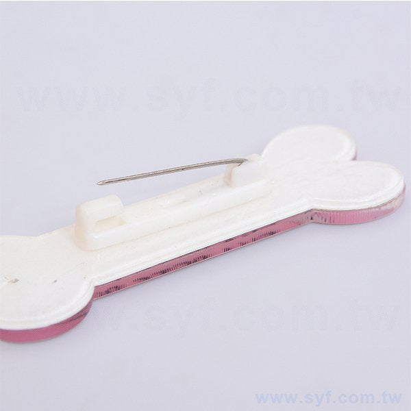 骨頭別針胸章-壓克力雙層版