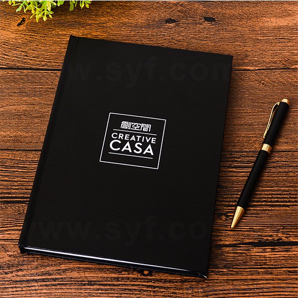 25K燙白柔纹皮筆記本