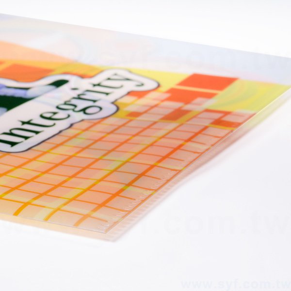 A4單層L夾-彩色印刷全白墨-PP材質L型資料夾-台積電