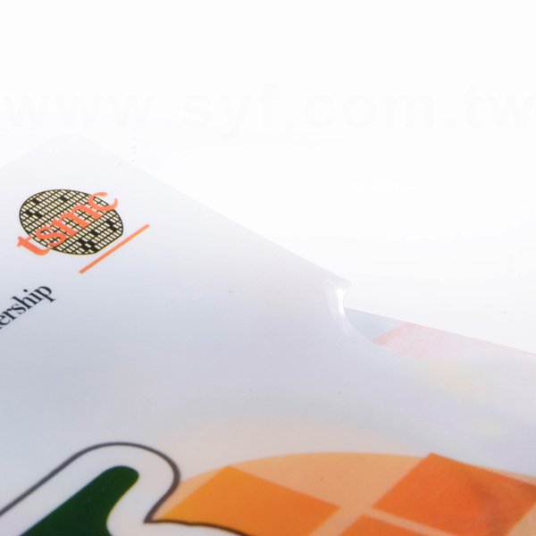 A4單層L夾-彩色印刷全白墨-PP材質L型資料夾-台積電