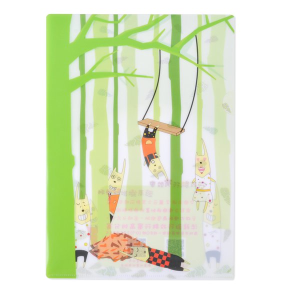 A4單層L夾-彩色印刷全白墨-PP材質L型資料夾-台積電