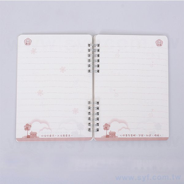 單銅彩色印刷精裝環裝筆記本