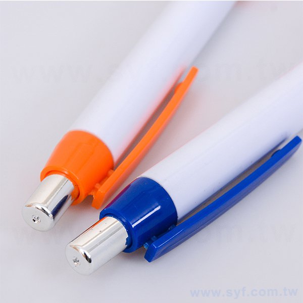按壓式白管亮彩廣告筆