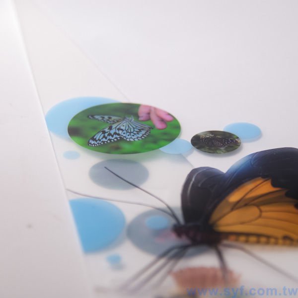 A4單層L夾-局部白墨-PP材質彩色印刷L型資料夾