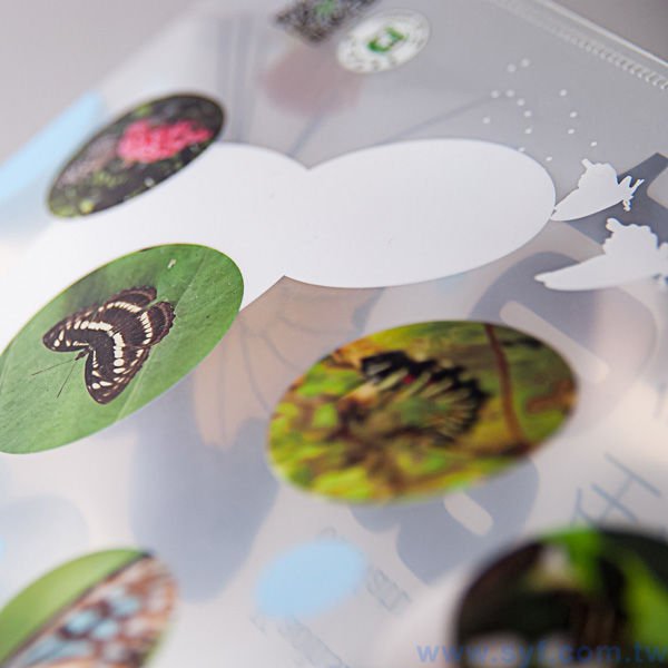 A4單層L夾-局部白墨-PP材質彩色印刷L型資料夾