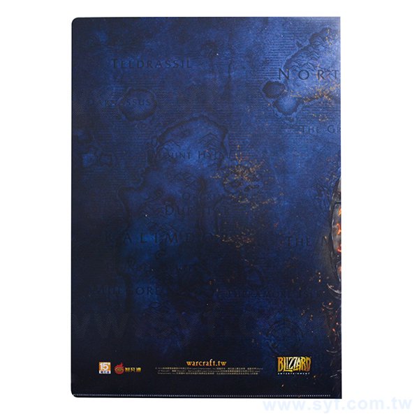 A4單層L夾-全白墨PP材質彩色印刷