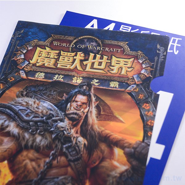 A4單層L夾-全白墨PP材質彩色印刷