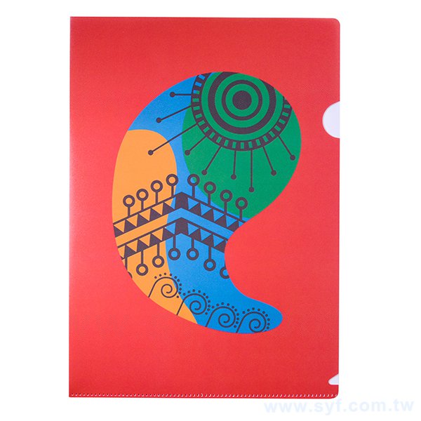 A4單層L夾-全白墨PP磨砂材質彩印刷