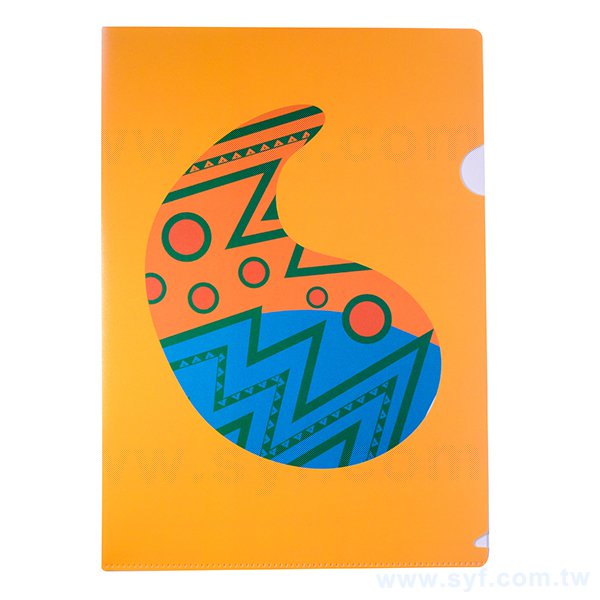 A4單層L夾-全白墨PP磨砂材質彩印刷