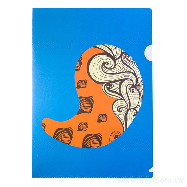 A4單層L夾-全白墨PP磨砂材質彩印刷